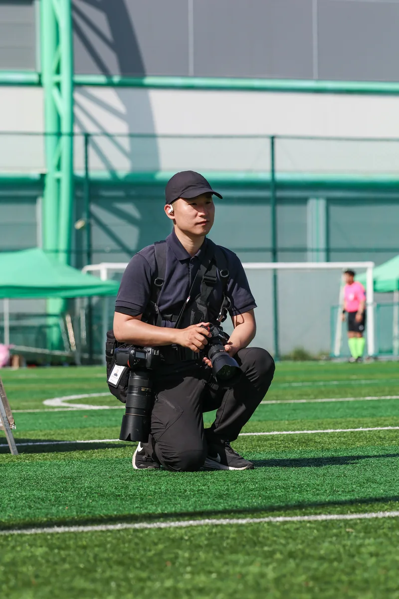 촬영 중인 신화삼